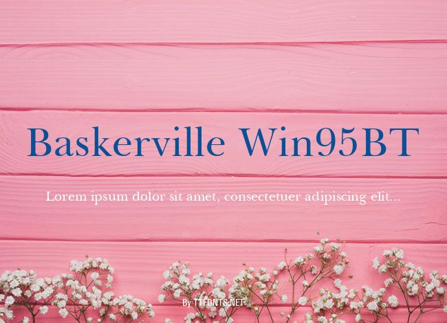 Baskerville Win95BT example